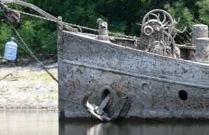 Катастрофическая засуха в Италии «обнажила» давно погибшие корабли