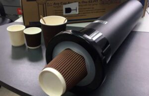 Комплектующие для кофетумб: диспенсеры для стаканчиков и лючки для мусора. Параметры выбора