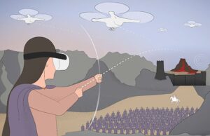 «Сколтех» предложил управлять роем дронов с помощью виртуального лука