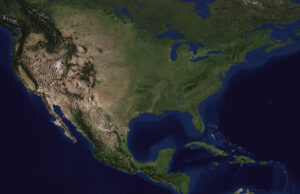 Северная Америка медленно погружается под землю